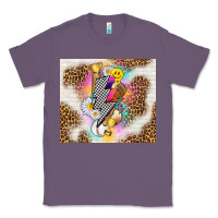 Lavender retro baseball with leopard Classic Tee - TumblerDesignByShophia