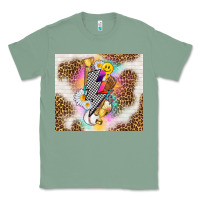 Sage retro baseball with leopard Classic Tee - TumblerDesignByShophia