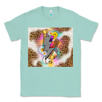 Seafoam retro baseball with leopard Classic Tee - TumblerDesignByShophia