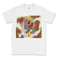 White retro baseball with leopard Classic Tee - TumblerDesignByShophia