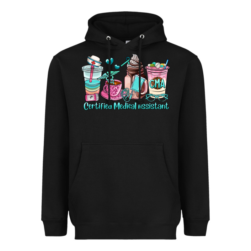 Certified Medical Assistant Coffee Cup Heavyweight Hoodie by AdoDesignShop | Teevron
