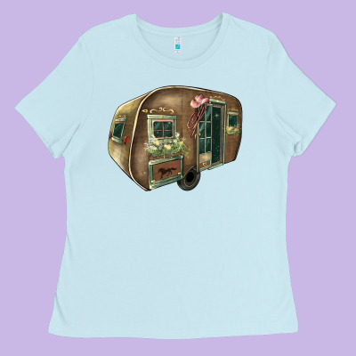 Caravan Ladies Tee Designed By Howdyjamesfarm