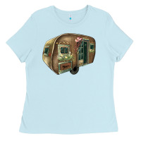 Baby Blue Caravan Ladies Tee - HowdyJamesFarm