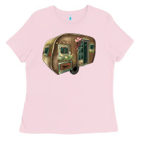 Bubblegum Pink Caravan Ladies Tee - HowdyJamesFarm