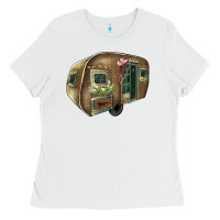 White Caravan Ladies Tee - HowdyJamesFarm