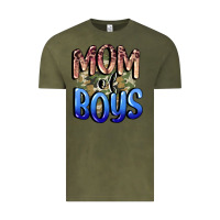 Vintage Olive Mom of Boys Mother's Day Vintage Tee - CowGirlArtShop