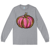 Heather Grey leopard cancer pumpkin Long Sleeve Tee - RanaPortraitStore
