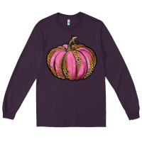 Plum leopard cancer pumpkin Long Sleeve Tee - RanaPortraitStore