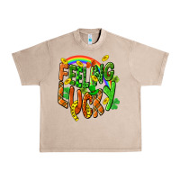 French Oak St. Patrick's Day Feeling lucky Urban Heavy Tee - CowGirlArtShop