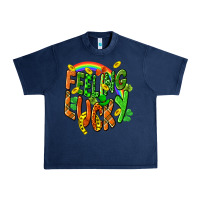 Navy St. Patrick's Day Feeling lucky Urban Heavy Tee - CowGirlArtShop