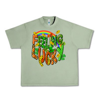 Oil Green St. Patrick's Day Feeling lucky Urban Heavy Tee - CowGirlArtShop