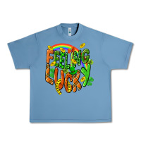 Pebble Blue St. Patrick's Day Feeling lucky Urban Heavy Tee - CowGirlArtShop