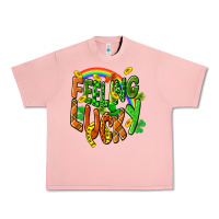 Salmon St. Patrick's Day Feeling lucky Urban Heavy Tee - CowGirlArtShop