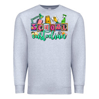 Heather Grey school custodian Premium Sweatshirt - AdoDesignShop