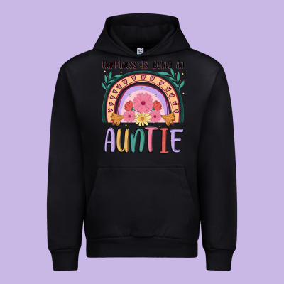 Happiness Is Being An Auntie Urban Hoodie Designed By Jahusdesignshop