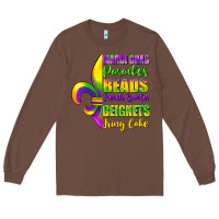Chestnut mardi gras parades beads Long Sleeve Tee - FaDigitalArtStudio
