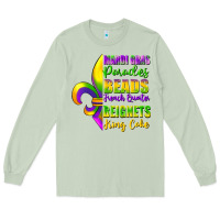 Matcha mardi gras parades beads Long Sleeve Tee - FaDigitalArtStudio