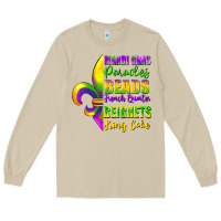 Mushroom mardi gras parades beads Long Sleeve Tee - FaDigitalArtStudio