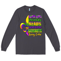 Smoke mardi gras parades beads Long Sleeve Tee - FaDigitalArtStudio