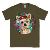 Army Green Christmas Chihuahua Classic Tee - RanaPortraitStore