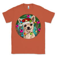 Copper Christmas Chihuahua Classic Tee - RanaPortraitStore
