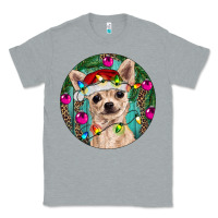 Heather Grey Christmas Chihuahua Classic Tee - RanaPortraitStore