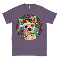 Lavender Christmas Chihuahua Classic Tee - RanaPortraitStore