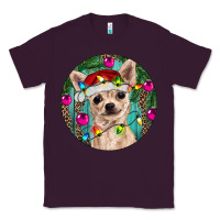 Plum Christmas Chihuahua Classic Tee - RanaPortraitStore