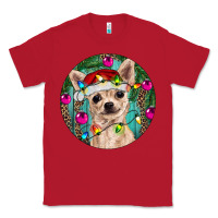 Red Christmas Chihuahua Classic Tee - RanaPortraitStore