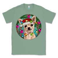 Sage Christmas Chihuahua Classic Tee - RanaPortraitStore