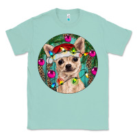 Seafoam Christmas Chihuahua Classic Tee - RanaPortraitStore