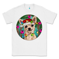 White Christmas Chihuahua Classic Tee - RanaPortraitStore