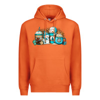 Carrot winter snowman coffee cups Premium Hoodie - Jasminsmagicworld