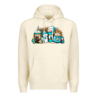 Sandshell winter snowman coffee cups Premium Hoodie - Jasminsmagicworld