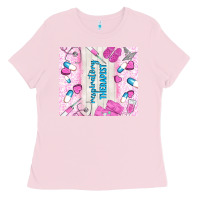 Bubblegum Pink respiratory therapist Ladies Tee - TumblerDesignByShophia