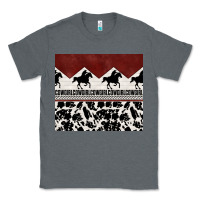 Charcoal Heather cowgirl with cowhide Classic Tee - TumblerDesignByShophia