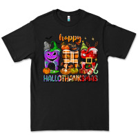 Black Happy Hallothanksmas teeth Premium Tee - texasbilliewilder