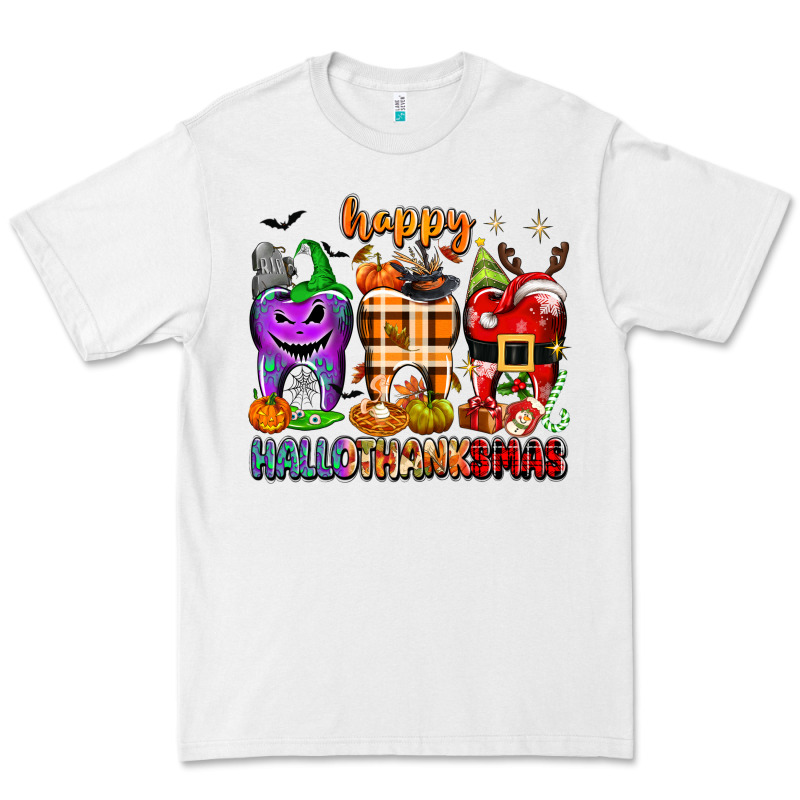 Happy Hallothanksmas Teeth Premium Tee by texasbilliewilder | Teevron