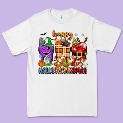 Happy Hallothanksmas Teeth Premium Tee Designed By Texasbilliewilder