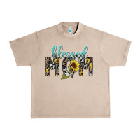 French Oak Blessed mom sunflower mother's day Urban Heavy Tee - HowdyJamesFarm
