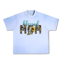 Grape Ice Blessed mom sunflower mother's day Urban Heavy Tee - HowdyJamesFarm