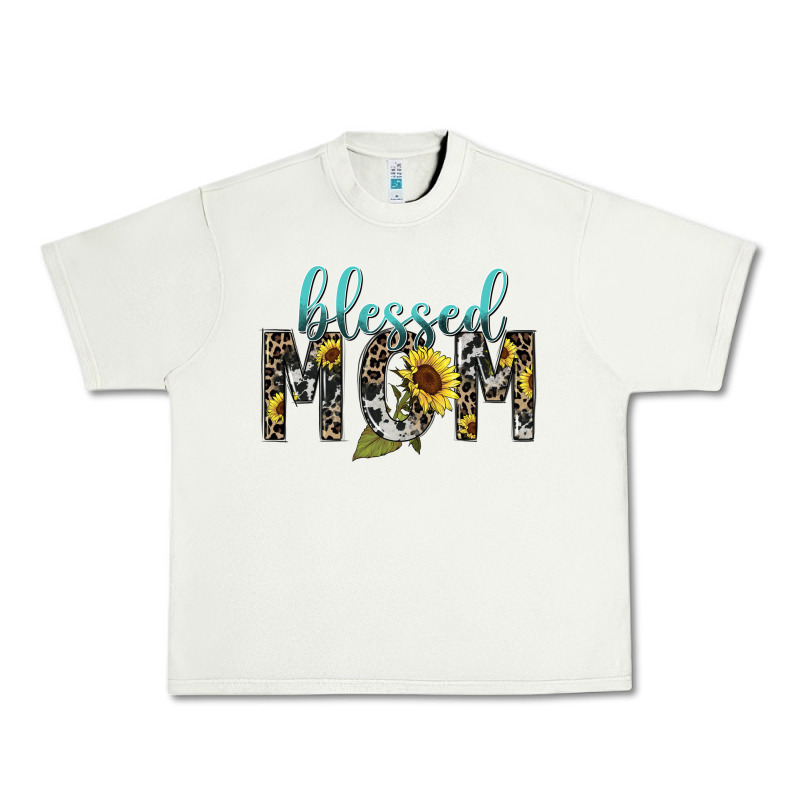 Blessed Mom Sunflower Mother's Day Urban Heavy Tee by HowdyJamesFarm | Teevron