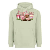 Matcha pig coffee cups Heavyweight Hoodie - AdoDesignShop