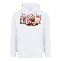 White pig coffee cups Heavyweight Hoodie - AdoDesignShop