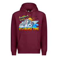 Burgundy Countdown Is Over It's Cruise Time Premium Hoodie - CowhideDigitalArt