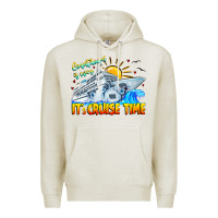 Oatmeal Heather Countdown Is Over It's Cruise Time Premium Hoodie - CowhideDigitalArt