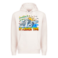 Pale Pink Countdown Is Over It's Cruise Time Premium Hoodie - CowhideDigitalArt