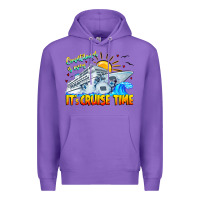 Purple Countdown Is Over It's Cruise Time Premium Hoodie - CowhideDigitalArt