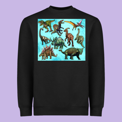 Dinosaurs Tumbler Heavyweight Sweatshirt Designed By Artiststas