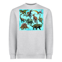 Heather Grey dinosaurs tumbler Heavyweight Sweatshirt - Artiststas